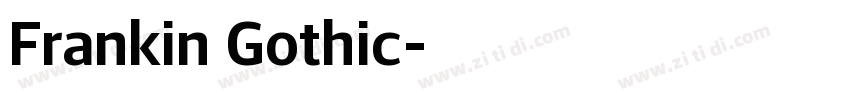 Frankin Gothic字体转换